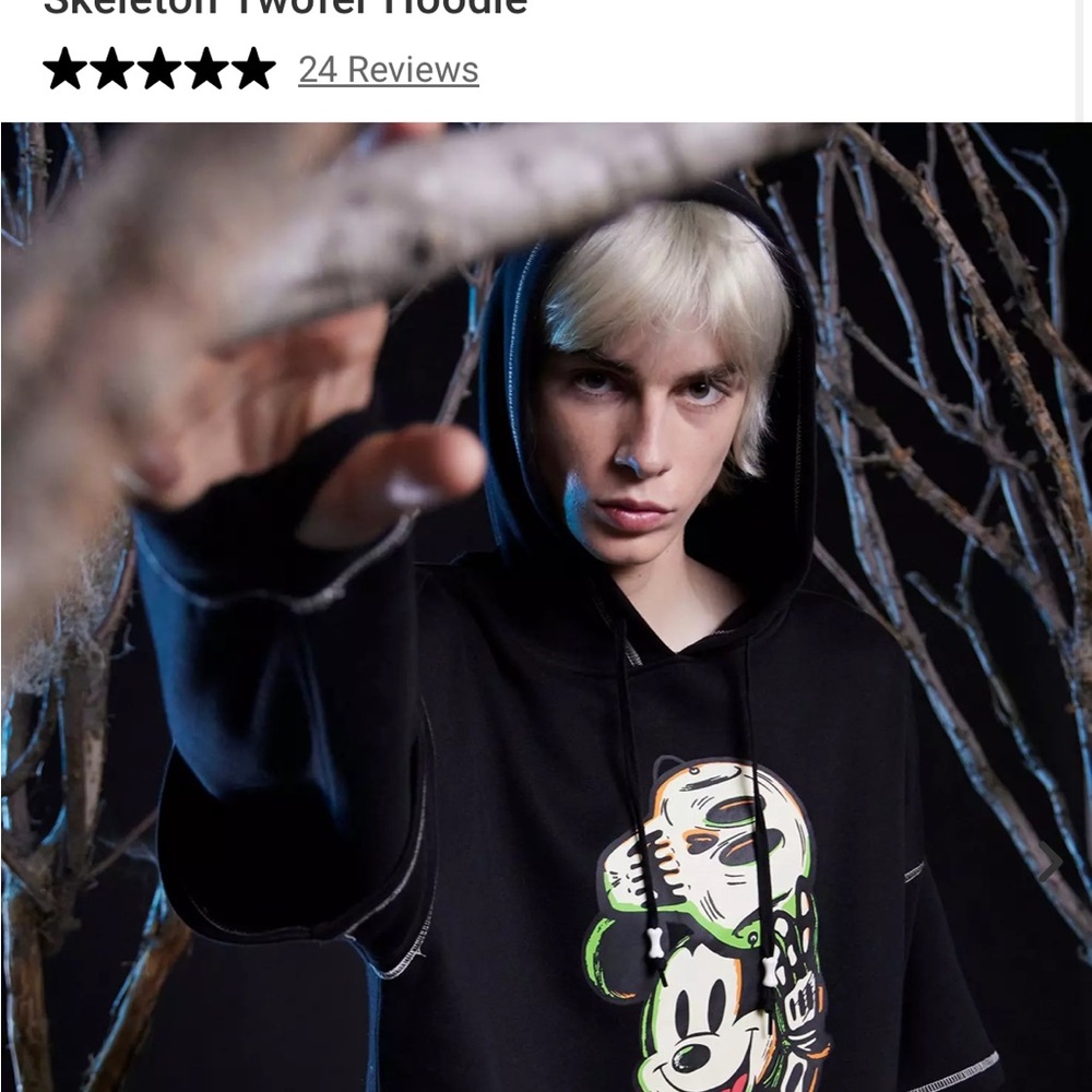 Black Graphic Hoodie